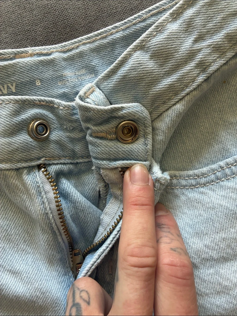 Old Navy Light Wash Denim girls Cutoff Shorts